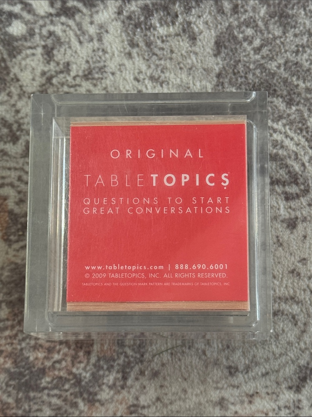 Original Table Topics Conversation Cards